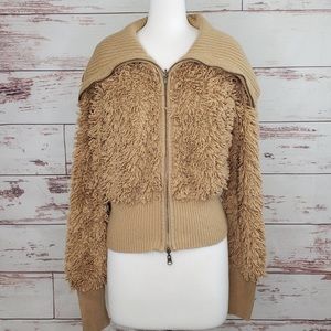 Anthro shaggy sweater Sleeping on Snow Yvetta L